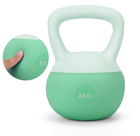 HCT STYLE Weiche Kettlebell 8 kg – Soft Kettlebell für Krafttraining, Fitness & Home Workout – Schonend, Sicher & Geräuscharm