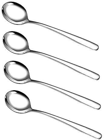 Ciieeo 4 Stück Eisportionierer Aus Edelstahl Großer Servierlöffel Sahnelöffel Für Dessertsuppe