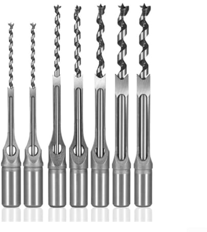 1Pc Square Auger Mortising Chisel High Speed Steel Tool for Wood Hole Drilling (6mm)