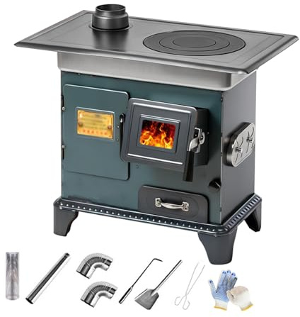 Vedeldad Kamin, Vedkamin, Inte Kräsen med Bränsle, Ugn med Förgasningshål, för Camping, Utomhusaktiviteter