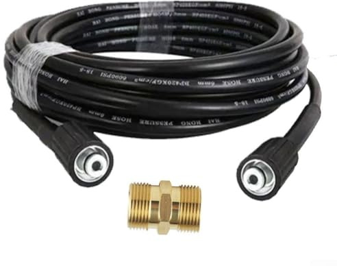 Tubo flessibile per idropulitrice, tubo ad alta pressione da 10 m/15 m, con connettore M22, per lavaggio auto Karcher, estensione per la pulizia dell'acqua (10 m)