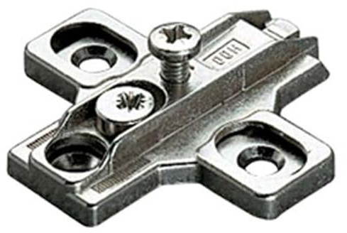 10PZ BASETTA CERNIERA INCASSO B2R3E SALICE ZAMA NICH REGISTRABILE H.MM 0 MM 37X32
