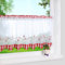 Yujiao Mao Stangendurchzug Scheibengardine Landhausstil Bistrogardine Vorhänge Rot HxB 45x90cm