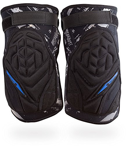 VIRTUE Breakout Lightweight Knee Pads for Paintball, Airsoft and Action Sports - Black (Large/X-Large)