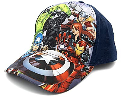 Marvel Avengers, Captain America, Hulk, Ironman Flat Brim baseballkeps, pojkar Ages 5–17, flerfärgad, One size