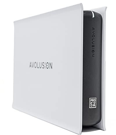 Avolusion PRO-5X Series 3TB USB 3.0 External Gaming Hard Drive for PS5 Game Console (White) (Renewed)