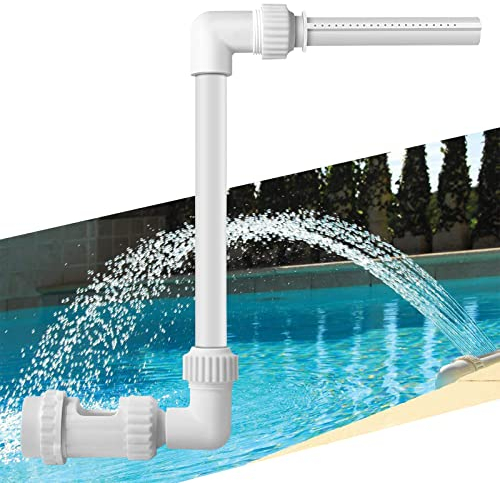 Fontaine de Piscine Hors Sol, Cascade Bassin Exterieur, Fontaine de Piscine Cascade, Accessoire Piscine Exterieur, Fontaines pour Bassin D'agrément Cascade Poisson Exterieure Jardin Pompe Submersible