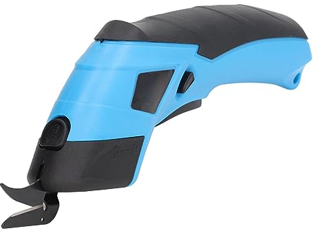 Nimomo Stoff Elektrische Schere, Akkuschere Elektrische Stoffschere Schneiderschere, USB Wiederaufladbar Elektrischer Stoffschneider Papierschneider Akku Schere Für Stoffe Papier Leder Pappe