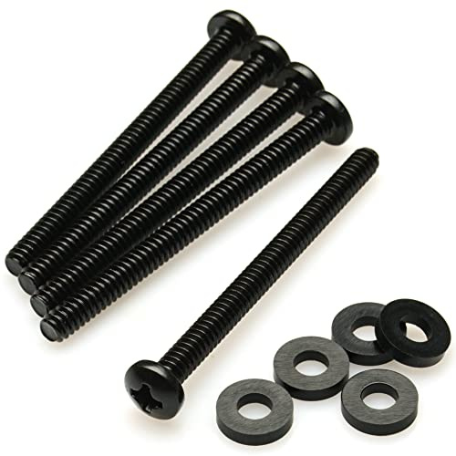 CRJ 6-32 UNC Extra Long 1-3/4 (43mm) Computer Radiator Fan Screws Set for 30mm and 38mm Fans - 20 Screws and 20 Washers