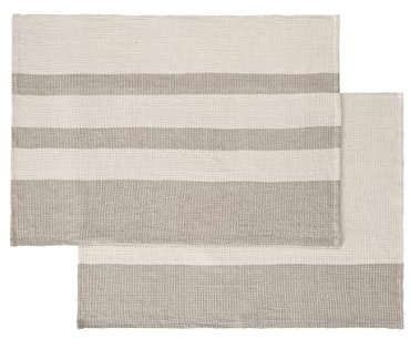 Blomus Geschirrtücher Set GANO | 2er Set aus 100% Baumwolle | 50L x 70B cm | Farben Moonbeam & Mourning Dove