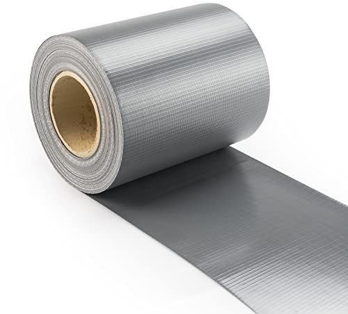 Seiletech.de Tiras de protección visual, color gris, 19 cm x 26 m, 1200 g/m², lámina para vallas, protección visual, material de jardín, estabilización UV, resistente al desgarro, rollo de PVC