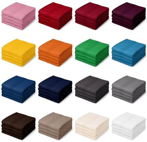 Posteli Handtuch-Set aus Luxus Serie 100% Baumwolle in 8 Größen & 17 Farben verfügbar, Farbe: DUNKELBLAU, Größe: 4er Pack 30x30cm - Seiftücher