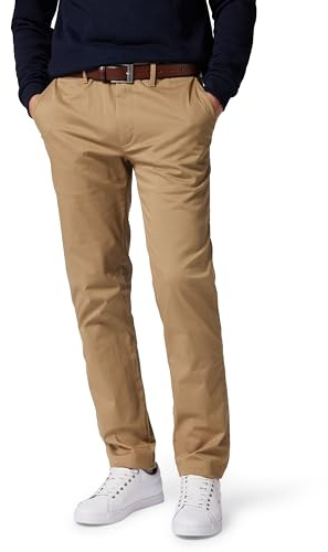Tommy Hilfiger Pantalón Chino Hombre Denton Straight Leg, Beige (Safari Canvas), 32W/32L