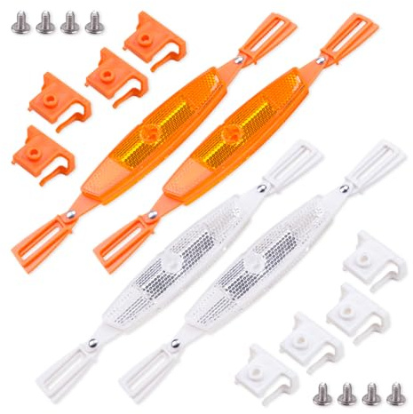 Comidox 2Pairs Universal Bike Wheel Reflectors High Visibility Bicycle Spoke Reflector Accessories for All Bikes Enhance Night Riding Safety