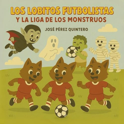 Los Lobitos Futbolistas y la Liga de los Monstruos - Cuento Infantil Futbol para Niños y Niñas de 3, 4, 5 Años: Cuento Emociones y Amistad - Cuento ... Niños (Cuentos infantiles ilustrados)