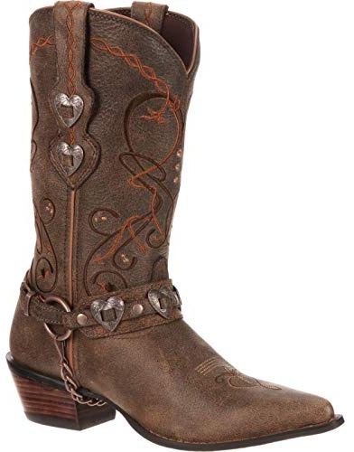 Durango dam RD4155 Crush Cowgirl stövel brun storlek: 7.5 UK