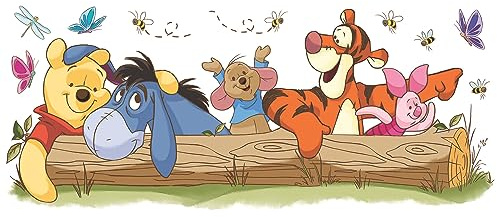 Room Mates 54541 Riesenwandsticker Disney Winnie Puuh - Freizeitspaß, mehrfarbig