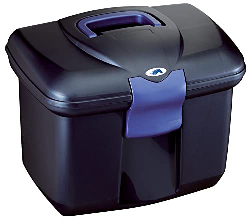 Horse Grooming Tack Box Pearl/Midnight Blue