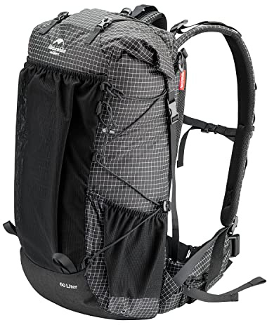 Naturehike Rock 60/40+5L vandringsryggsäck med intern ram för utomhuscamping och resor