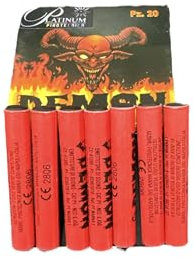 Demon P1 PETARDO Magnum K1 EMETTITORE di Suono 20 PZ Platinum PIROTECNICA…