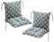 2er Set Niedriglehner Auflagen Set Stuhlauflage 40 * 80cm Sitzkissen Niederlehner Gartenstühle Sitzauflagen Stuhlkissen Abnehmbarem Rückenlehne Auflage