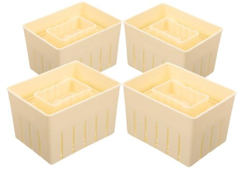 TIDTALEO 4piezas Prensador De Tofu De Molde Para Queso Fresco Prensa Manual Para Hacer Tofu Casa Facilidad