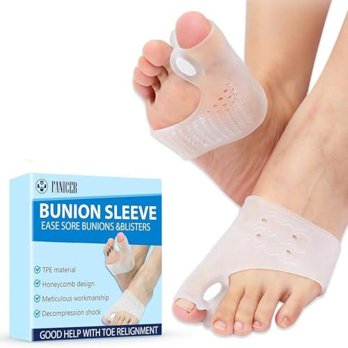 1 pares Separador Dedos Pie, Correctores Dedos Pies Silicona, Protector de Juanete Dedo Gordo, para Protege los Dedos Torcidos o Superpuestos para hombre y mujer