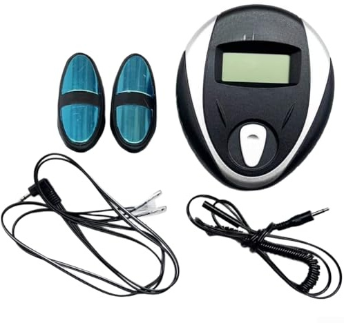 Cyclette con display LCD con monitoraggio della frequenza cardiaca e calorie, contapassi, computer fitness in lega di alluminio per allenamento di resistenza, blu, 18 x 12 cm (A)