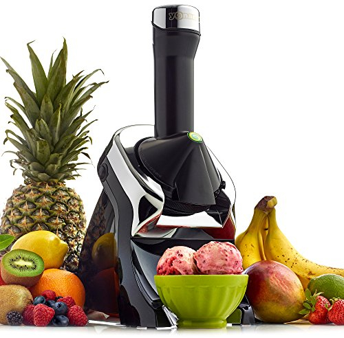 Yonanas Elite - Macchina per dolci congelati, 100% frutta, colore: Nero