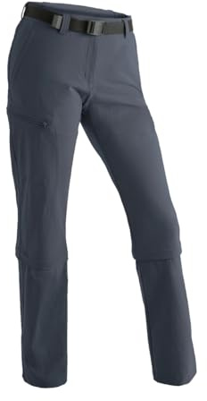 maier sports Arolla, Pantaloni da Trekking da Donna, Pantaloni Outdoor idrorepellenti per Il Trekking e Le Escursioni, Pratica Funzione Zip-off, Senza PFC, MSTRETCH PRO 4 & Dryprotec