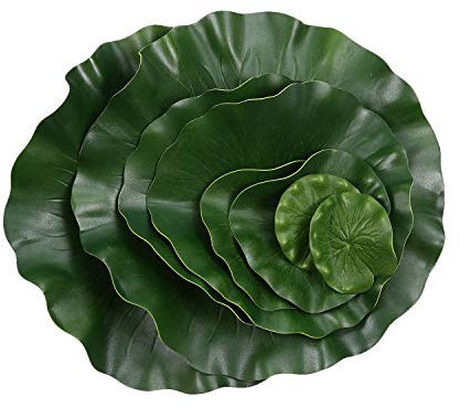 Mocturnity 8 pezzi di simulazione coraggiosa di , galleggiante, schiuma di , fiore, ninfea, pastiglie ornamentali, pesci stagno, piscina, acquario, decorazione da giardino