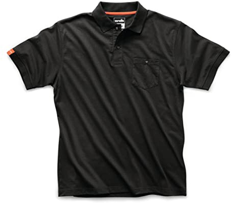 Scruffs Mens Eco Black (T55461) Worker Polo Shirt, Black, L UK