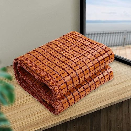 YUJIANHUAA Colchoneta de bambú para el Verano,Colchón de Bambú Natural,Mahjong Esterilla de Bambú de Hielo,Alfombrilla para Cojín de Sofá,Suave Y Sin Rebabas Plegable,para Sofá,Cama,Silla (150x200cm)
