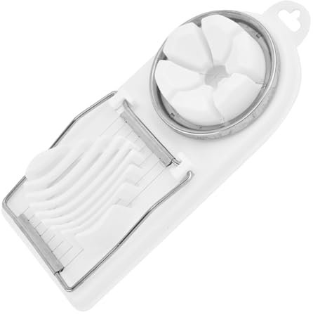 Cortadora de huevos de acero inoxidable, cortadora de huevos | Cortador de huevos duros picador de frutas,Accesorios de cocina multiusos 2 en 1, picador de alimentos para queso, huevos y champiñones