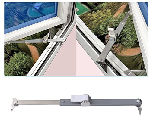 Tope de Ventana, Bisagras de Ventana de Aleación de Aluminio Extensor de Alféizar de Ventana Hardware de Ventana Soportes de Ventanas Abatibles Dispositivo de Límite de Ventana