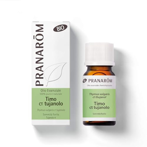 Pranarôm Olio Essenziale di Timo a Foglie di Santoreggia - Sommità Fiorita - Olio essenziale 100% puro, naturale, biologico e chemiotipizzato OECT - 10 ml