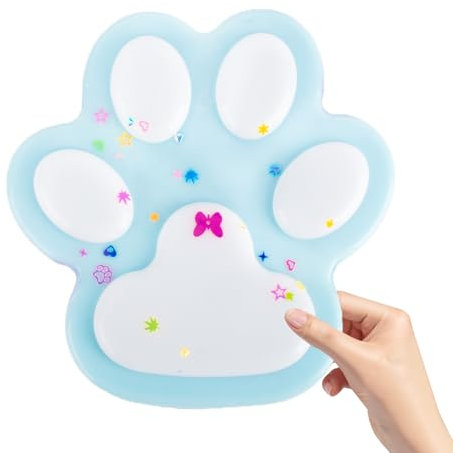 AYNKH Squishies Super große Katzenpfoten, Fufu Squishies, Katzenpfote, Squishies Taba, verbessert die Konzentration, reduziert Stress, Kinder, Jugendliche und Erwachsene, Geschenk (blau)