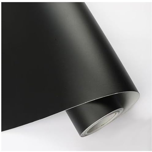 TUIPATE 200cm x 30cm Vinyl Car Wrap Roll, Vehicle Wrap Vinyl Sticker, Self-Adhesive Bubble Free Air Release Stretchable Waterproof Car Sticker for Car Decor, Laptops (Matte Black)