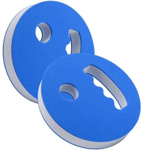 Set de 2 Discos de Ejercicio Acuático en Espuma EVA - Pesas de Resistencia para y Pool Fitness | Mancuernas de natación ligeras para hombres, mujeres y niños