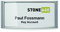 Durable Namensschild Classic mit Magnet, 34 x 74 mm, 10 Stück, silber, 854223