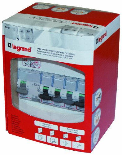 Legrand LEG92721 Tableau équipé 1 rangée 4 disjoncteurs DRIVIA