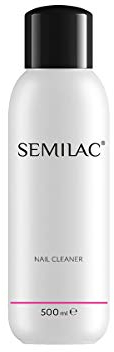 Semilac Nail Cleaner Nagel-Rückstandsreiniger 500 ml Hybrid Nagellack Remover mit Isopropanol Nagelentfetter Mehrzweck von Nagelplatten und zum Entfernen Pollen Klebriger Schichten 500ml
