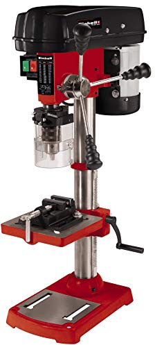 Einhell TC-BD 630 Trapano a colonna (230 V, 50 Hz, 630 W, prof. perforazione 60 mm,giri min. reg. 250 - 2450 su 12 posizioni,mandrino B16, punte 1,5-16mm, incl. morsa)