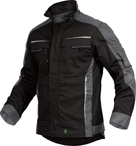 Leib Wächter Flex-Line Herren Arbeitsjacke Bundjacke (3XL, Schwarz/Grau)