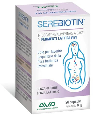 AVD REFORM | Serebiotin – Integratore psicobiotico per il benessere psicofisico, adatto in gravidanza, allattamento e menopausa – 20 capsule – Prodotto in Italia