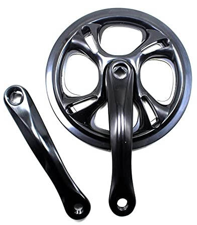 Fahrrad Kurbel,Kurbelgarnitur 48T 170mm Single Speed ​​Fahrrad Kurbelgarnitur Rennrad Faltrad Kurbelsatz Aluminiumlegierung Kettenblatt Kettenrad Zubehör Teil