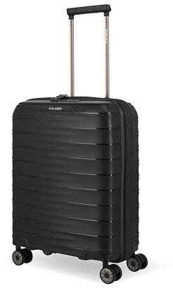 Travelite Handgepäck Koffer klein, MOOBY S, 55x40x20 cm, 2,3 kg, Kratzfeste Hartschale, mit recyceltem Material, Leichter Trolley mit 4 Doppelrollen, TSA-Schloss – passend für Lufthansa, Swiss UVM