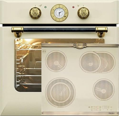 Kaiser Kit de cuisinière encastrable EH 6432 ElfBE + KCT 6185 ElfEm, électrique, autonome, 68 l, avec plaque vitrocéramique, 60 cm, 4 zones de cuisson QuickHeat, Hi-Light