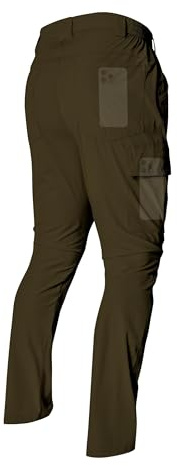 LINLANG EN Mens Cargo Pants Water Resistant Work Pants Lightweight Quick Dry Travel Fishing Climbing Outdoor Hiking Pants Mud-M-34