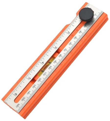 Règle De Travail Du Bois, Règle De Mesure De Profondeur, Rapporteur De Positionnement Réglable, Outil Multi-Angle Pour Menuiserie, Construction & Fabrication De Meubles 6,57x1,46 Pouces